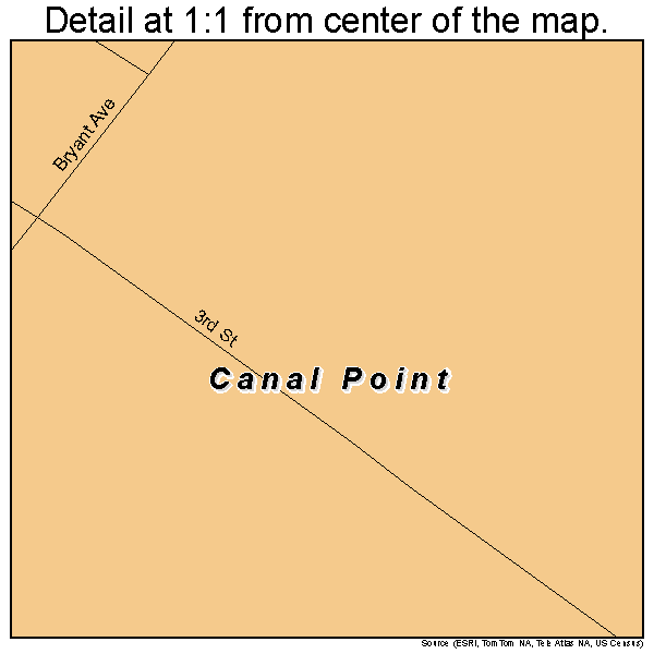Canal Point, Florida road map detail