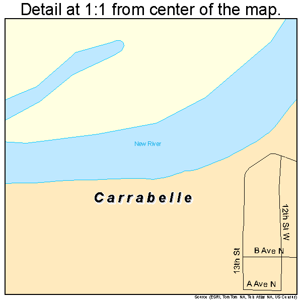 Carrabelle, Florida road map detail