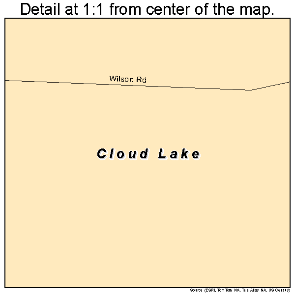 Cloud Lake, Florida road map detail