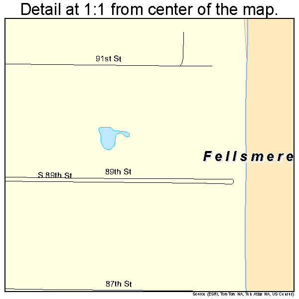 Fellsmere, Florida road map detail