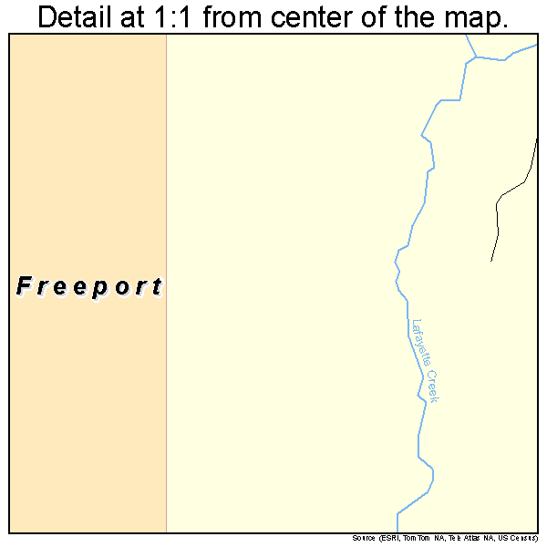 Freeport, Florida road map detail