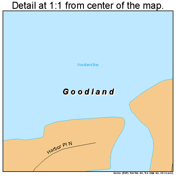 Goodland, Florida road map detail