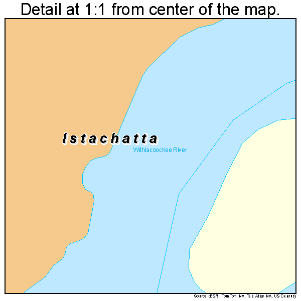Istachatta, Florida road map detail