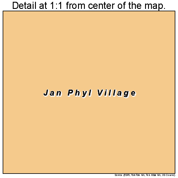 Jan Phyl Village, Florida road map detail
