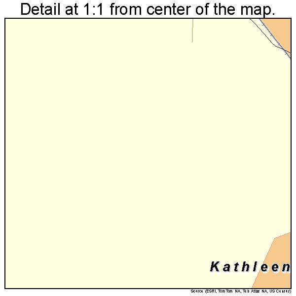 Kathleen, Florida road map detail