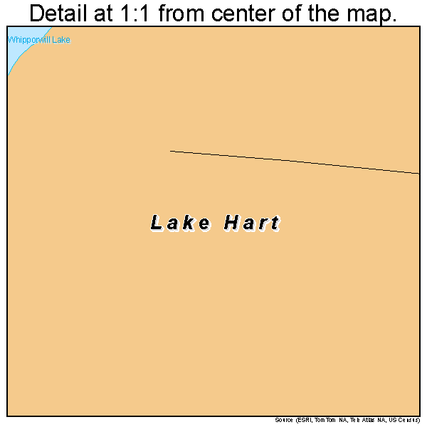 Lake Hart, Florida road map detail