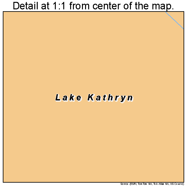 Lake Kathryn, Florida road map detail
