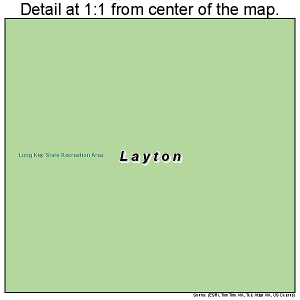 Layton, Florida road map detail
