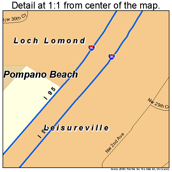 Leisureville, Florida road map detail
