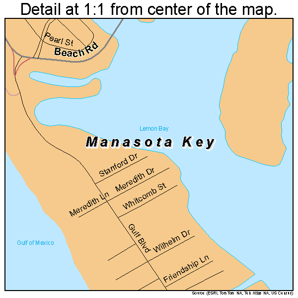 Manasota Key Beach Map