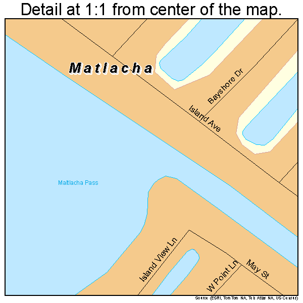 Matlacha, Florida road map detail