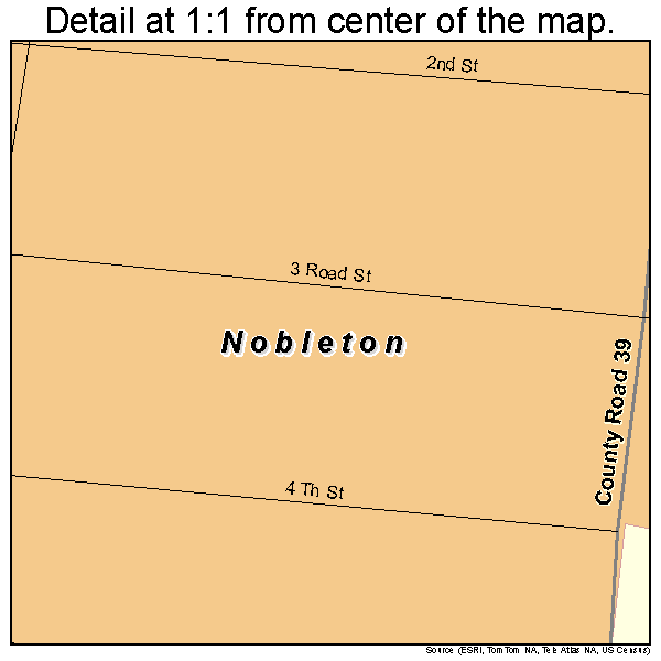 Nobleton, Florida road map detail