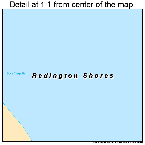 Redington Shores, Florida road map detail