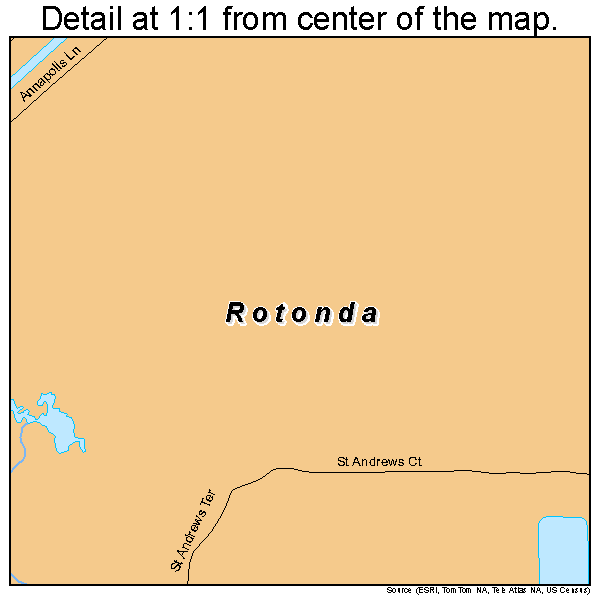 Rotonda, Florida road map detail