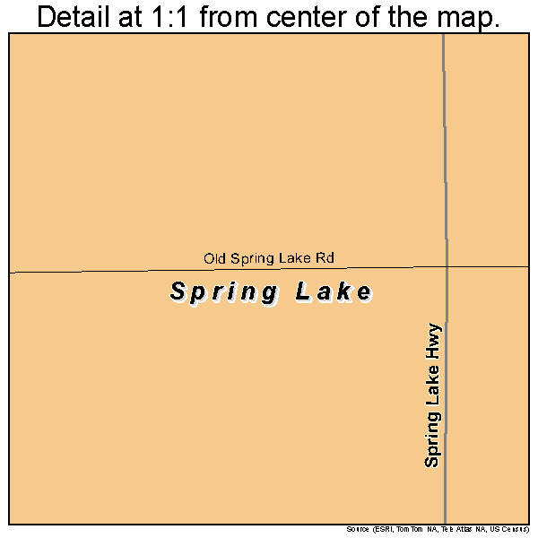 Spring Lake, Florida road map detail