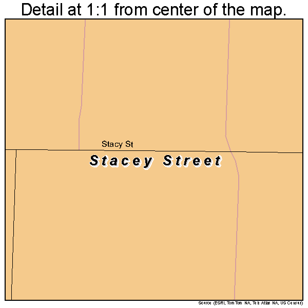 Stacey Street, Florida road map detail