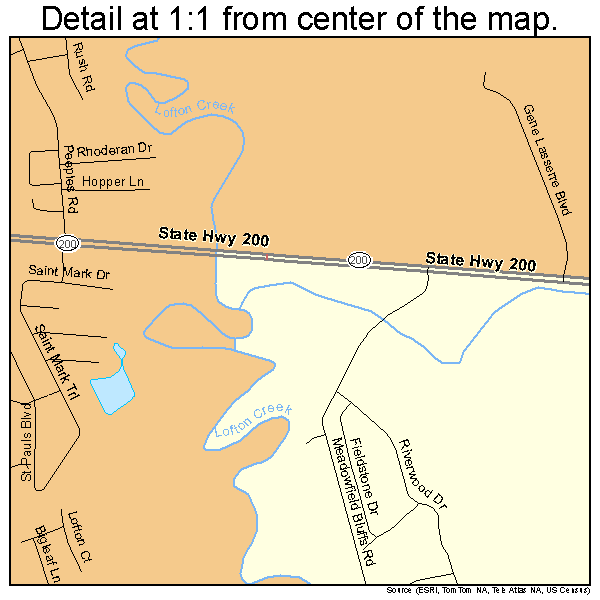 Yulee, Florida road map detail