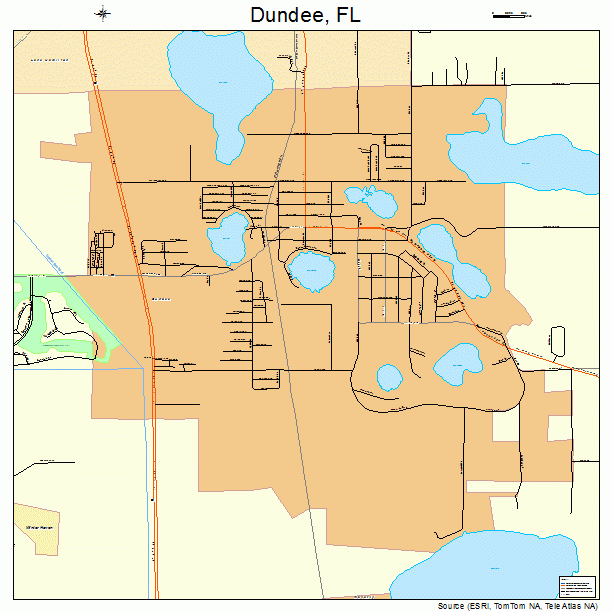 Dundee, FL street map