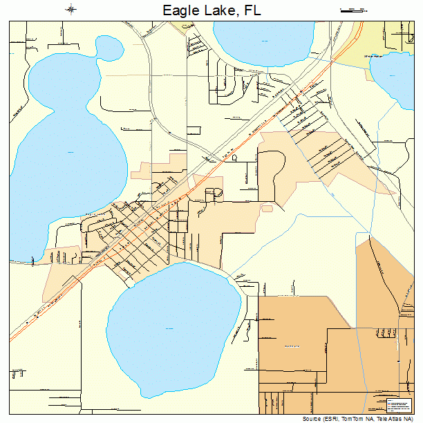 Eagle Lake, FL street map