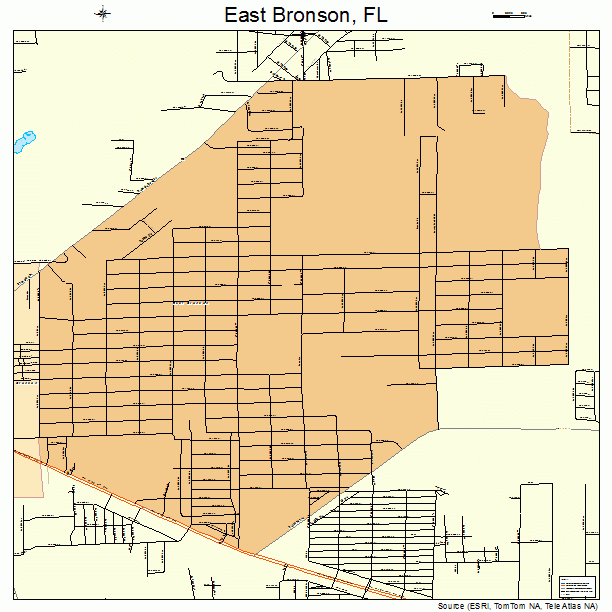 East Bronson, FL street map