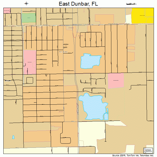 East Dunbar, FL street map
