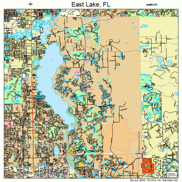 East Lake, FL street map