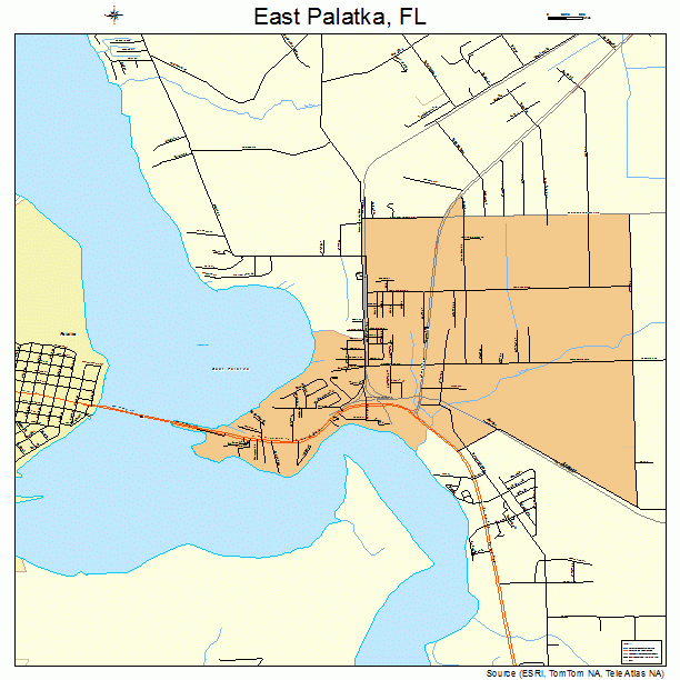 East Palatka, FL street map