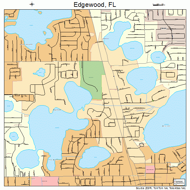Edgewood, FL street map