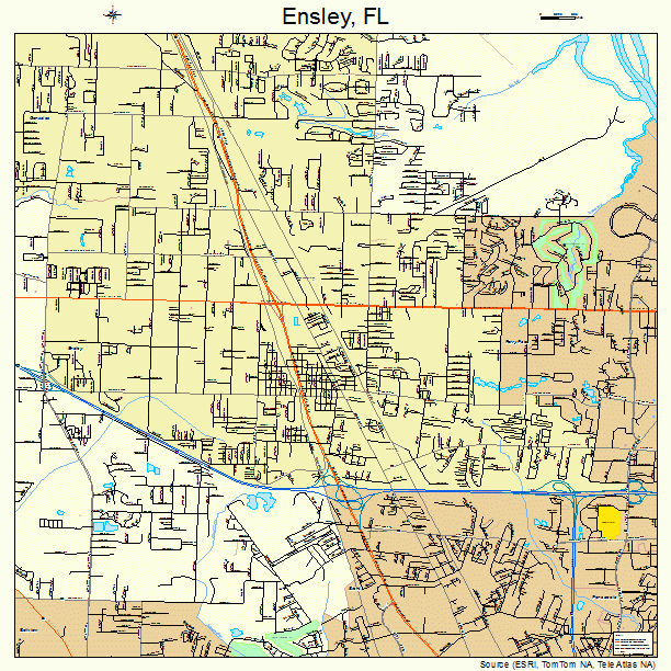 Ensley, FL street map