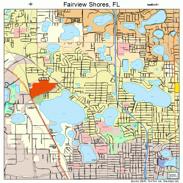 Fairview Shores, FL street map