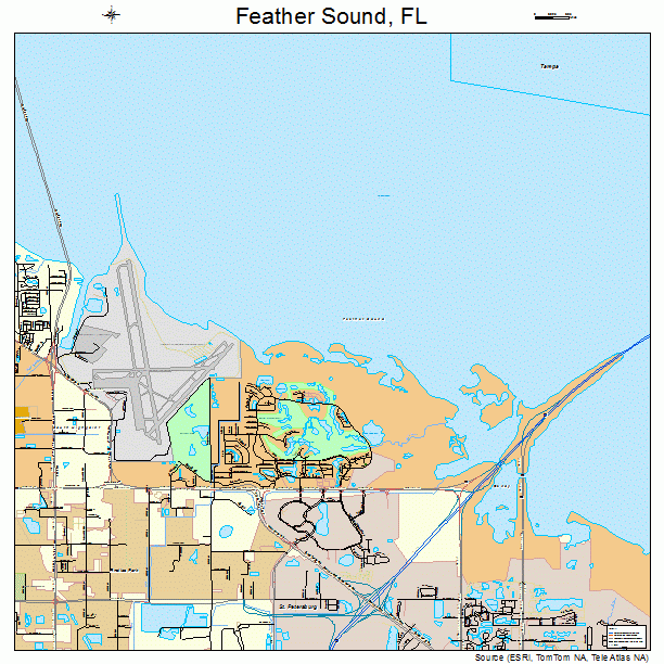 Feather Sound, FL street map