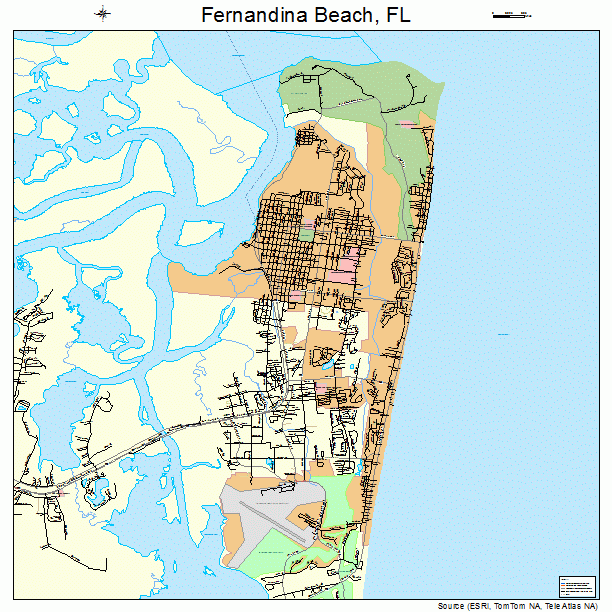 Fernandina Beach, FL street map