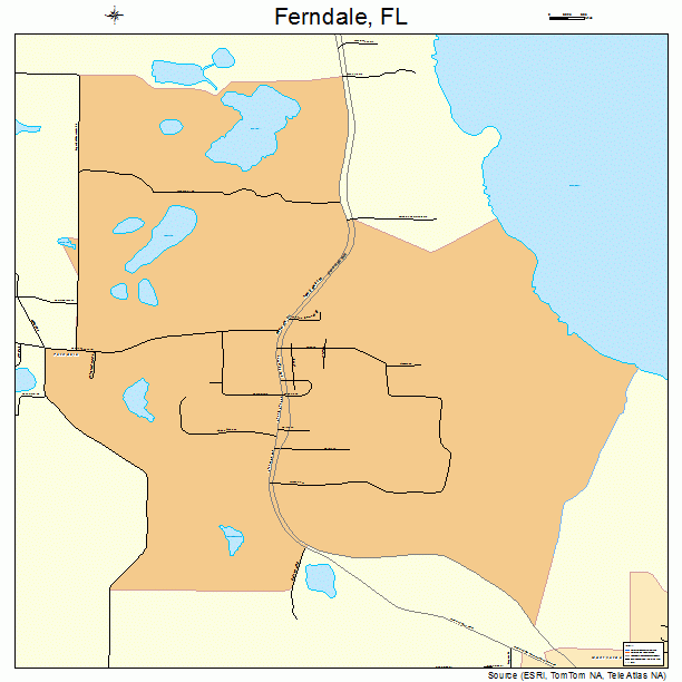 Ferndale, FL street map