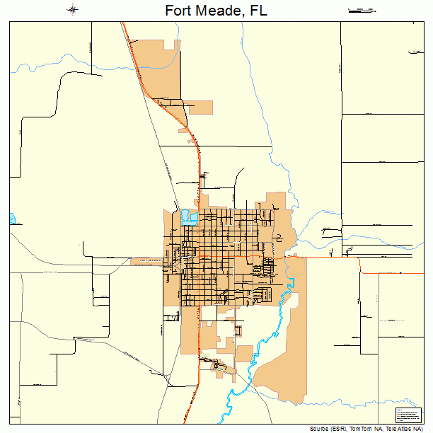 Fort Meade, FL street map