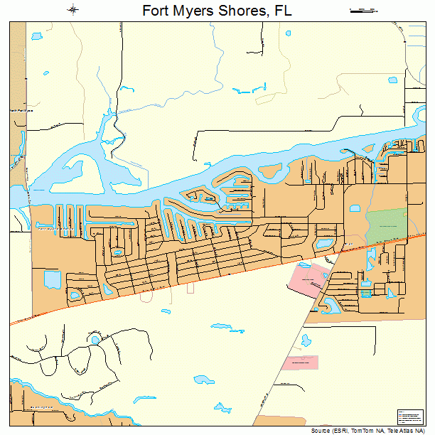 Fort Myers Shores, FL street map