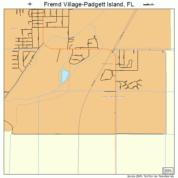 Fremd Village-Padgett Island, FL street map