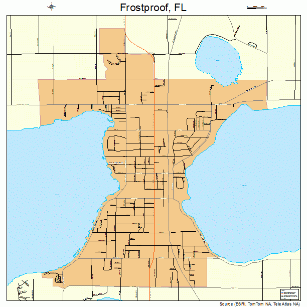 Frostproof, FL street map