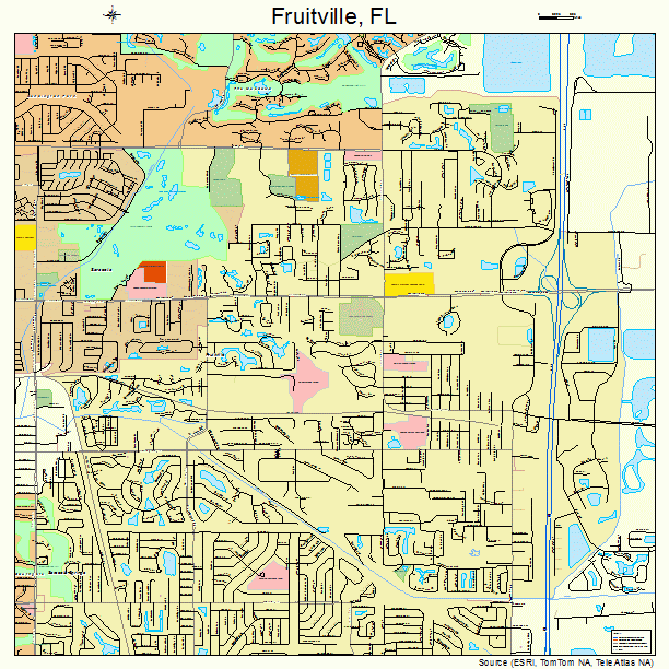 Fruitville, FL street map