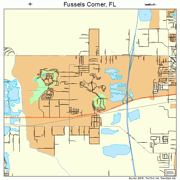 Fussels Corner, FL street map