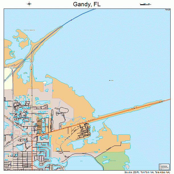 Gandy, FL street map