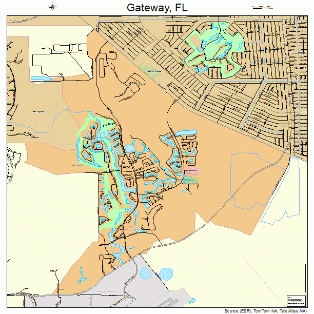 Gateway, FL street map