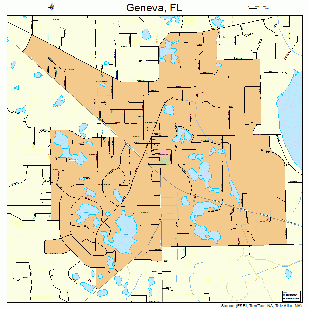 Geneva, FL street map