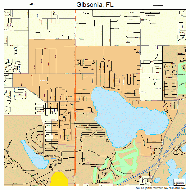 Gibsonia, FL street map