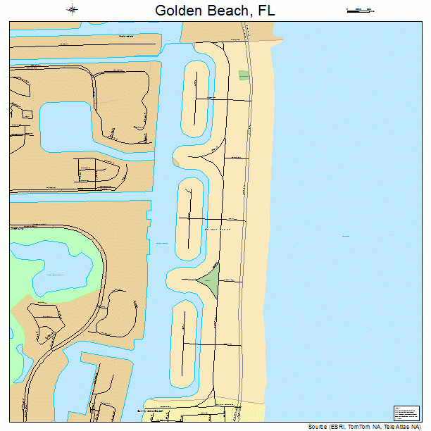 Golden Beach, FL street map