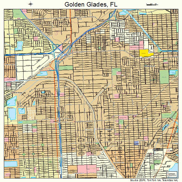 Golden Glades, FL street map