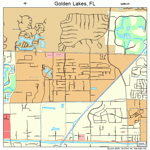 Golden Lakes, FL street map