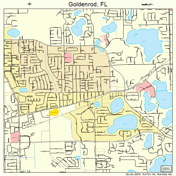 Goldenrod, FL street map