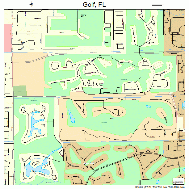 Golf, FL street map