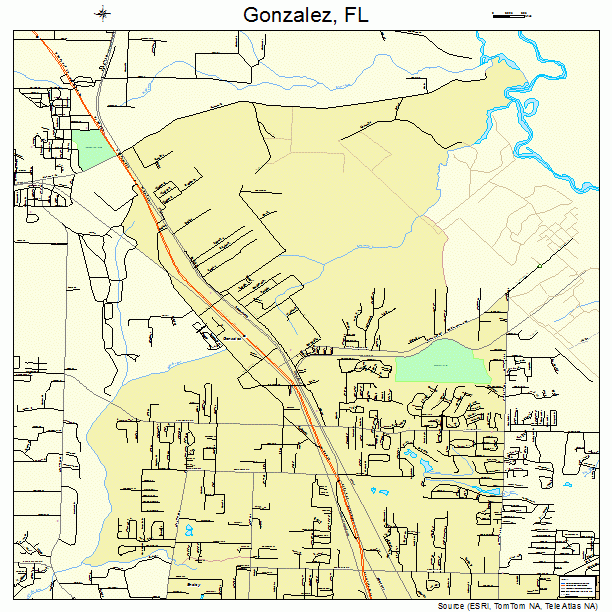 Gonzalez, FL street map