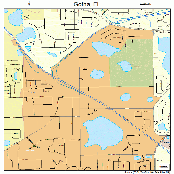 Gotha, FL street map